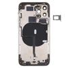 For iPhone 11 Pro 5.8 inch Back Housing Cover Repair Kit (with Side Keys+Card Tray+Power+Volume Flex Cable+Wireless Charging Module)