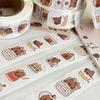1 Roll Capybara Stickers Roll - Waterproof  Animal & Food Decals for Laptop, Water Bottle, Phone