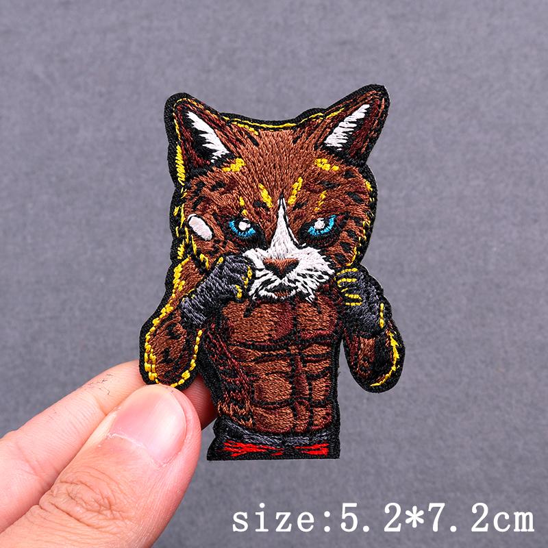Cartoon Animal Patch Iron On Patches For Clothing Thermoadhesive Patches On Clothes Hip Hop Embroidery Patch For Clothes Badges