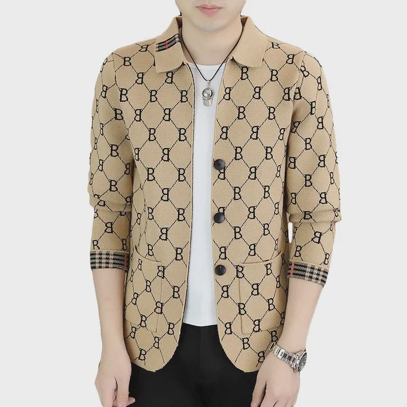 2024 Men's Trendy Autumn Knitted Cardigan Sweater - Stylish & Handsome