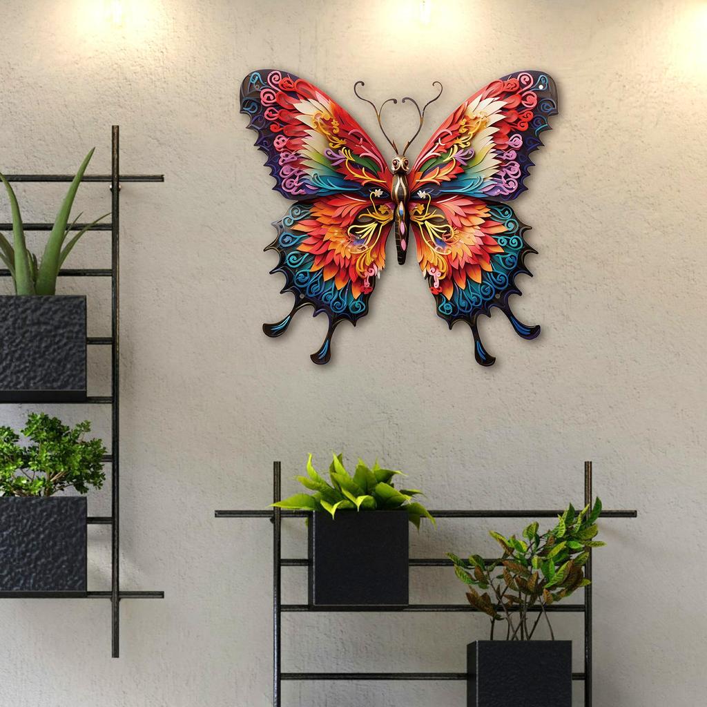 Metal Butterfly Art Butterfly Sculpture Outdoor Fence Decoration