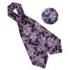 Мужской Ascot Шелковый Свадебная вечеринка Ascot Scrunch Self Style Neck Tie Роскошный Формальный Галстук Шарф для Подарка