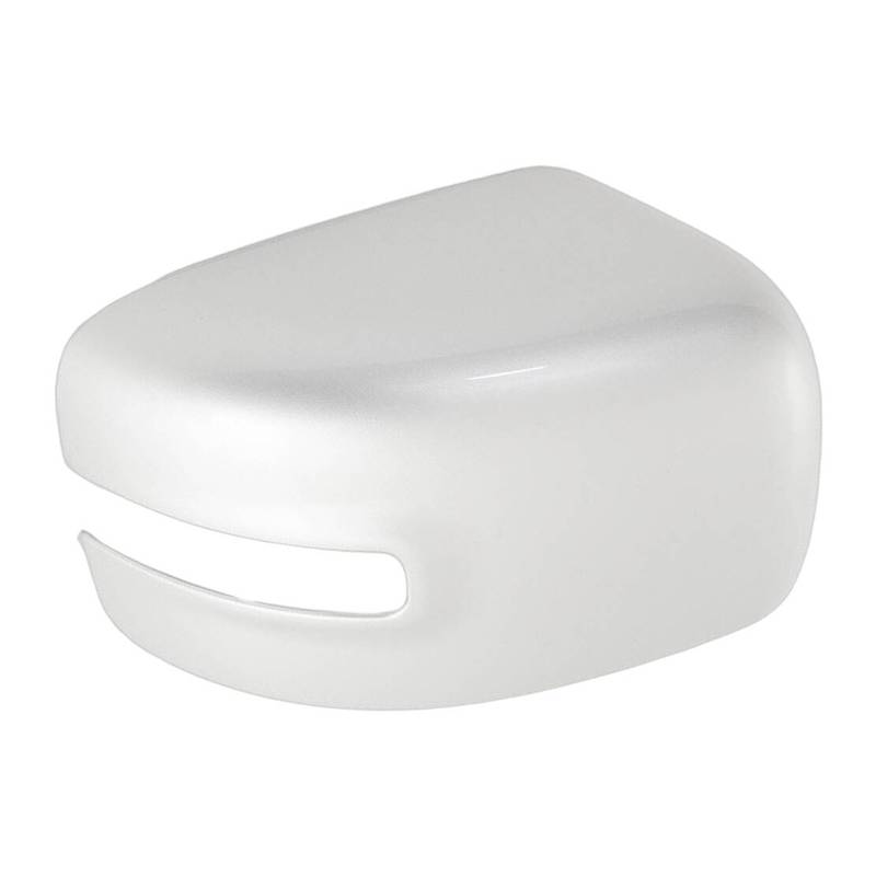 Front Right Side Door Wing Rearview Mirror Cap Cover With Turn Signal Light Hole Fit for Jeep Renegade BU 2015- White ABS