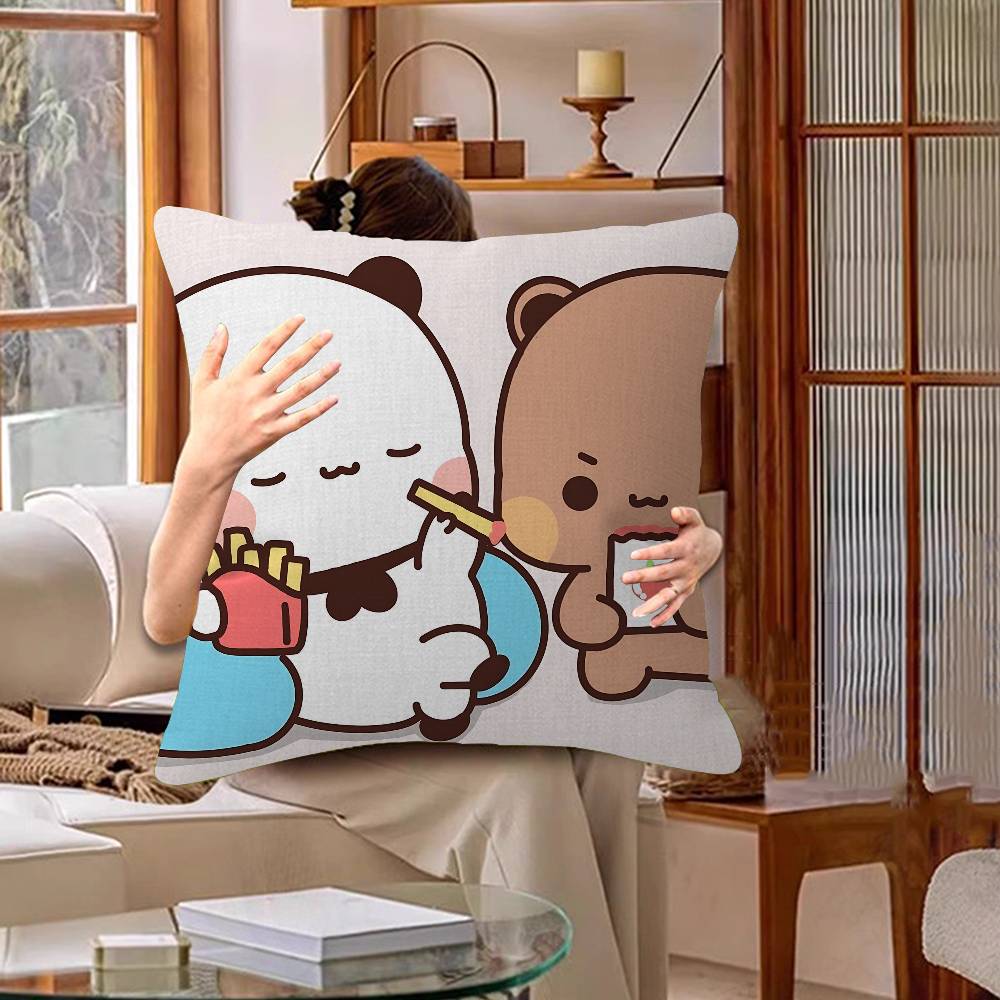 Bubu And Dudu Cute Cartoon Pillow Cushion Cover Pillowcase Living Room Sofa Home Decor