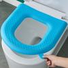 Ручка Многоразовая Силиконовая Накладка на Сиденье Унитаза Аксессуары для Ванной Комнаты Крышка Унитаза Подушка для Сиденья Унитаза