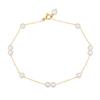 KOKO PEARL JEWELRY Made in Natural Pearl Bracelet for 10k Akoya Perfect for Everyday - Japan, Women, Gold, Pearl, Wear, br40-10k-11