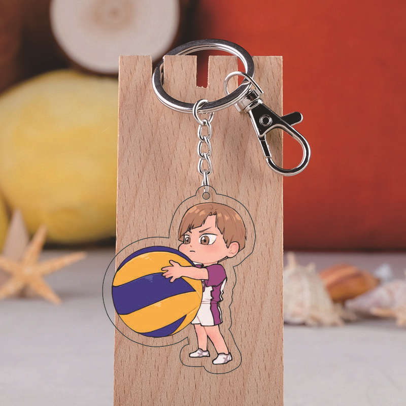 Брелок Haikyuu, сумки, акриловый брелок для ключей, детский кулон, модный Хината Шойо Кодзуме Кенма Брелок