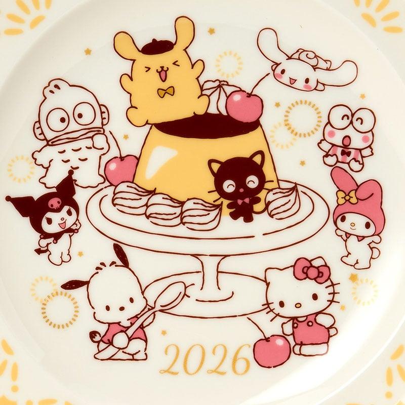 Годовая тарелка с персонажами Sanrio (2026) Новые персонажи Sanrio из Японии