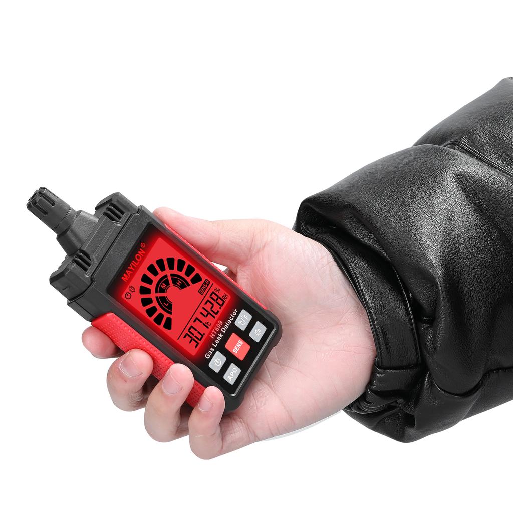 Handheld Combustible Gases Leak Detector Natural Gases Leakage Tester Portable PPM Meter