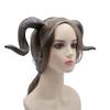 Goat Horn Headband Gothic Devil Horns Hair Hoop Halloween Dress Up Hair Accessories for Halloween Party Cosplay Events