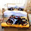 3D Спортивный Мотоциклетный Пододеяльник с Наволочкой Комплект Постельных Принадлежностей Односпальная Двуспальная Твин Полная Кровать Размера Queen King Size Комплект Кровати Для Мужчин Мальчиков
