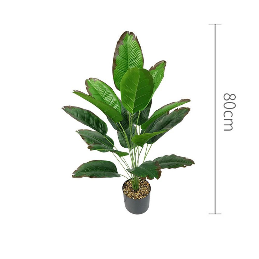 12/18/24 Листья Искусственные банановые растения Листья Поддельные пальмовые листья Растения Украшение рабочего стола в офисе