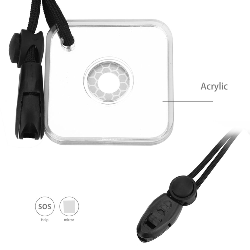 With Aim Indicator Rescue With Whistle Reflective Mirror Outdoor self rescue Outdoor Survival