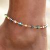 Retro Turkish Eyes Beads Women Chain Girl Elegant Anklets Lady Beach Bohemia Bracelets Foot Jewelry