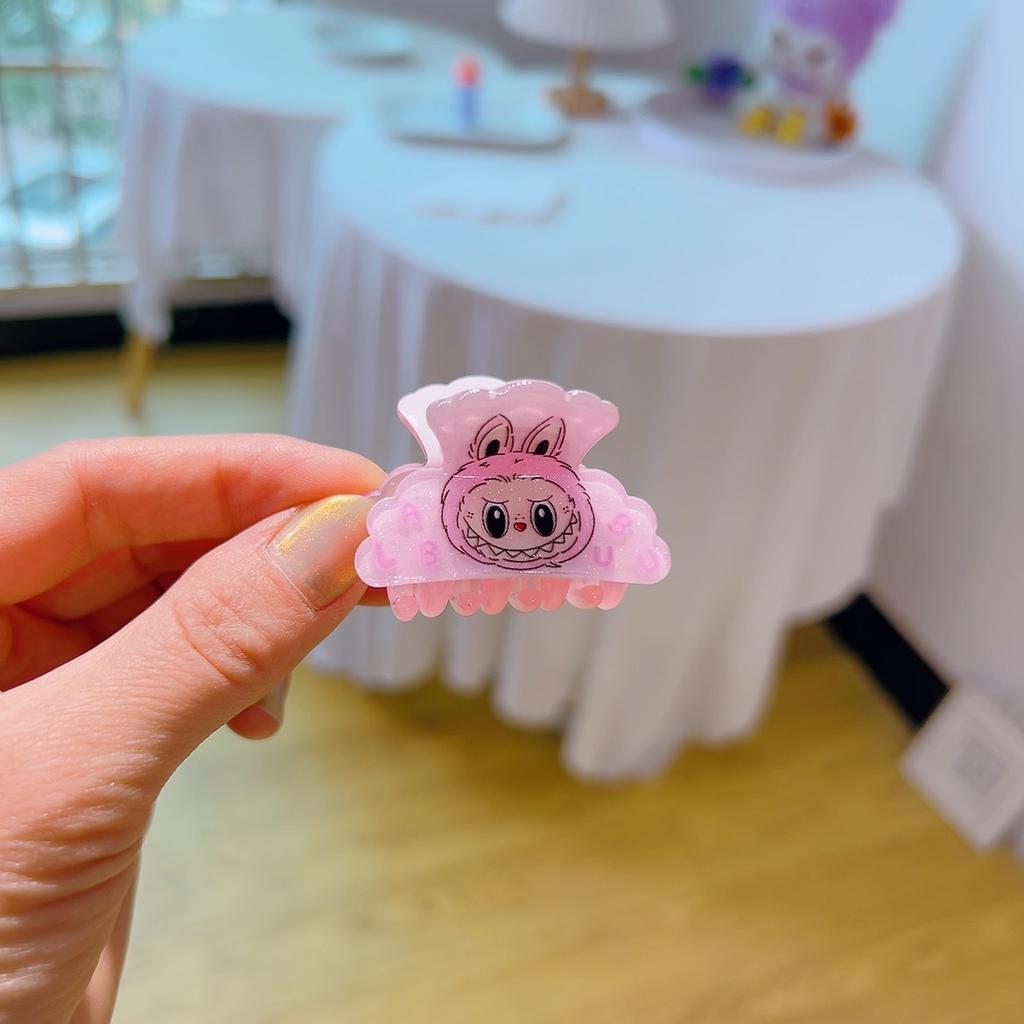 12 штук/набор Labubu Мультяшный Милый Labubu Захват Клипса Корейская Версия Мини Зажим для Волос Головной Убор Царапающая Пластина Зажим для Волос Акула Зажим для Хвоста Аксессуары для Волос