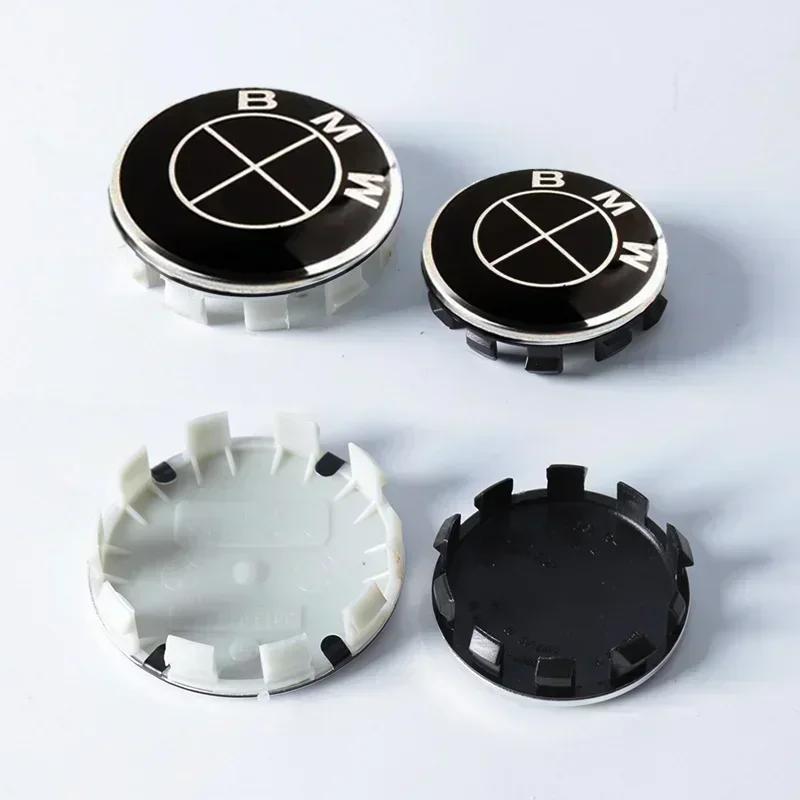 For BMW M 4pcs 56mm 68mm Car Logo Wheel Center Hub Caps ABS Tire Cover Sticker For BMW X1 X3 X5 X6 Z4 E60 E38 E53 E70 E85 Accessories