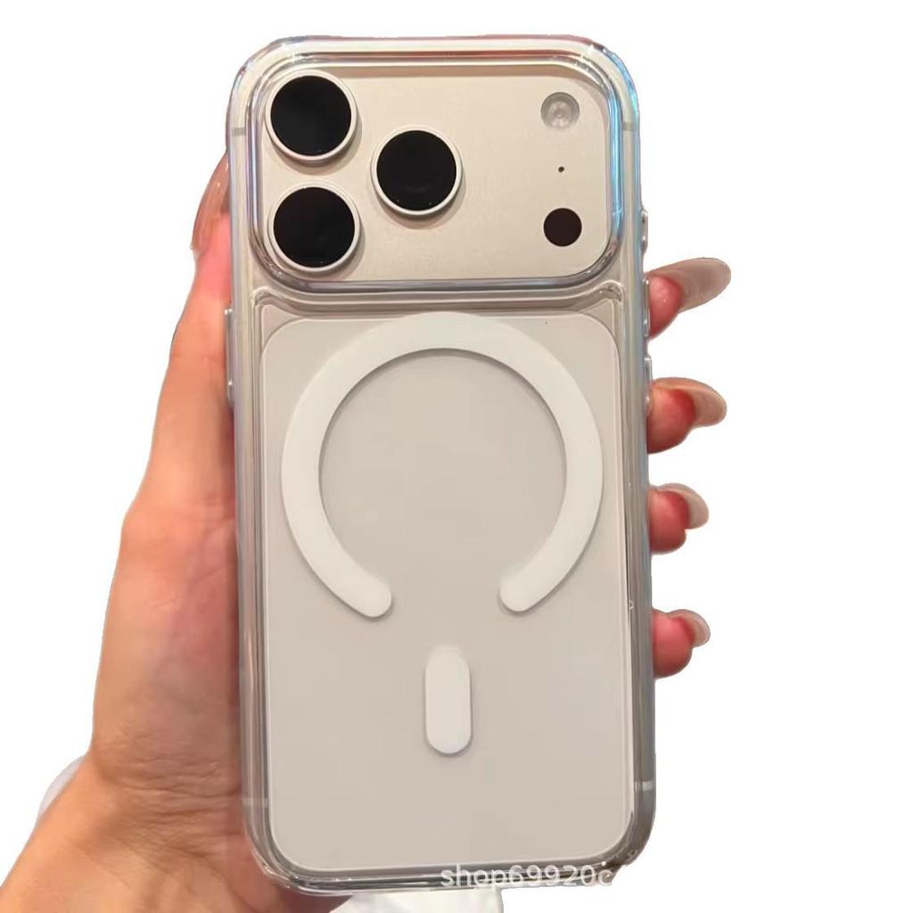 Магнитный прозрачный противоударный защитный чехол для Apple iPhone 17 Pro Max и iPhone 16