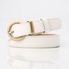 Womens Simple Pu Leather Belt With Alloy Buckle For Fashionable Office And Casual Looks