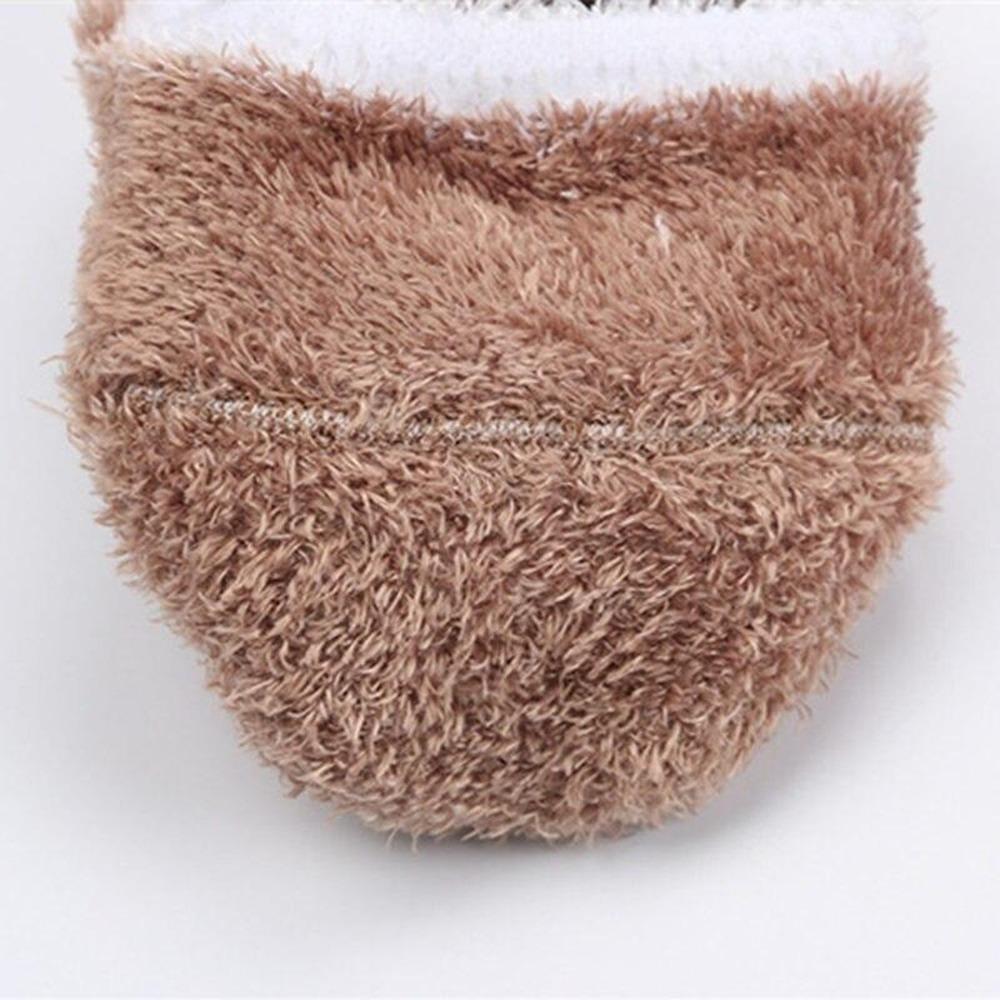Autumn Winter Coral Fleece Cute Cartoon Baby Socks Soft Animal Pattern Boys Girls Floor Baby Socks Infant Kids Home Socks