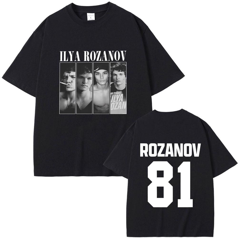 Heated Rivalry Ilya Rozanov Hollanov 81 T Shirts Men Women Clothing Casual Oversized Streetwear Unisex Fashion Vintage Tshirt
