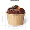 Desirable Muffin Cups, Heat-Resistant, Waterproof, Oil-Resistant, Oven-Safe, Baking Cups, Heat-Resistant Up To 230C, Paper Disposable Cake Molds, DIY
