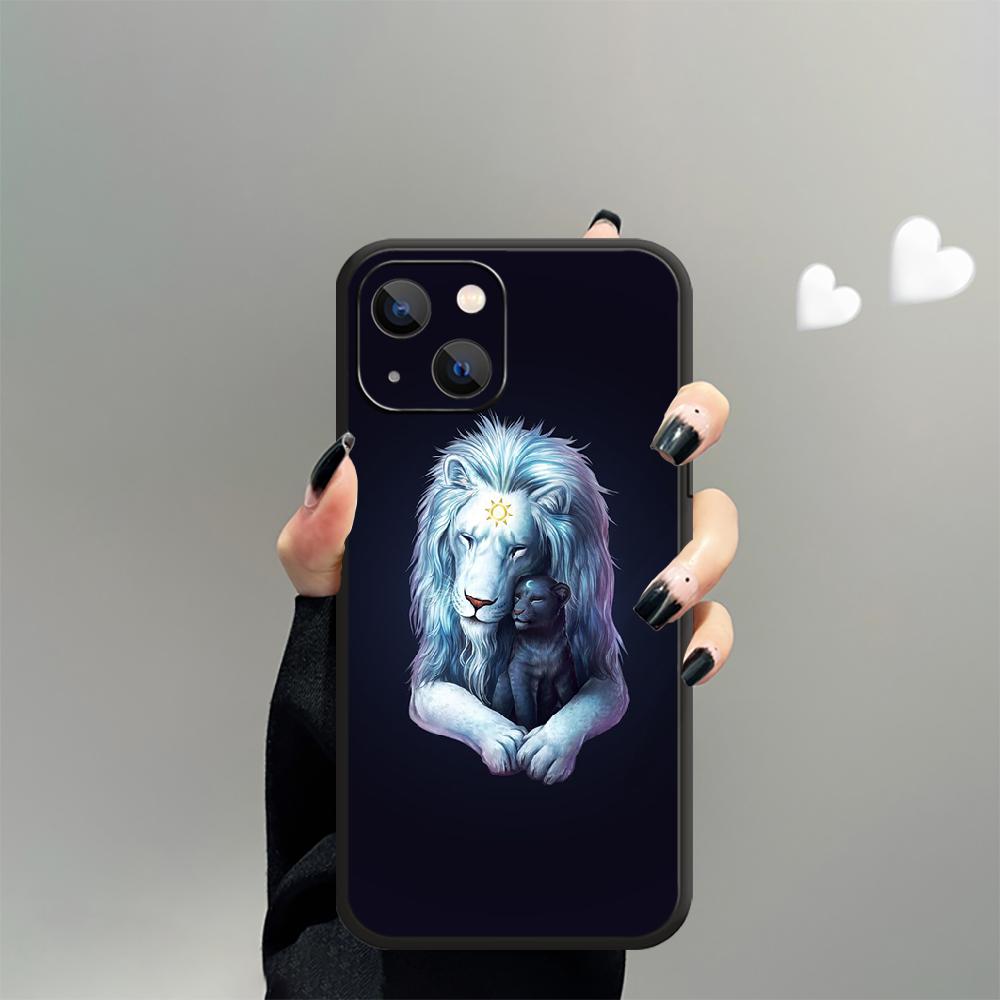 Чехол для телефона с классным узором «Король Лев» для iPhone Xiaomi Mi Samsung Galaxy Redmi Note AS 11 12 13 14 15 22 23 24 5G Pro Plus Max Fe Ultra