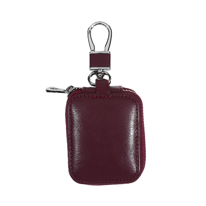 Compact Lightweight Travel Headphone Storage Case Women Men Wireless Earphones Earbud Protective Zipper Carrying Pouch with Keychain