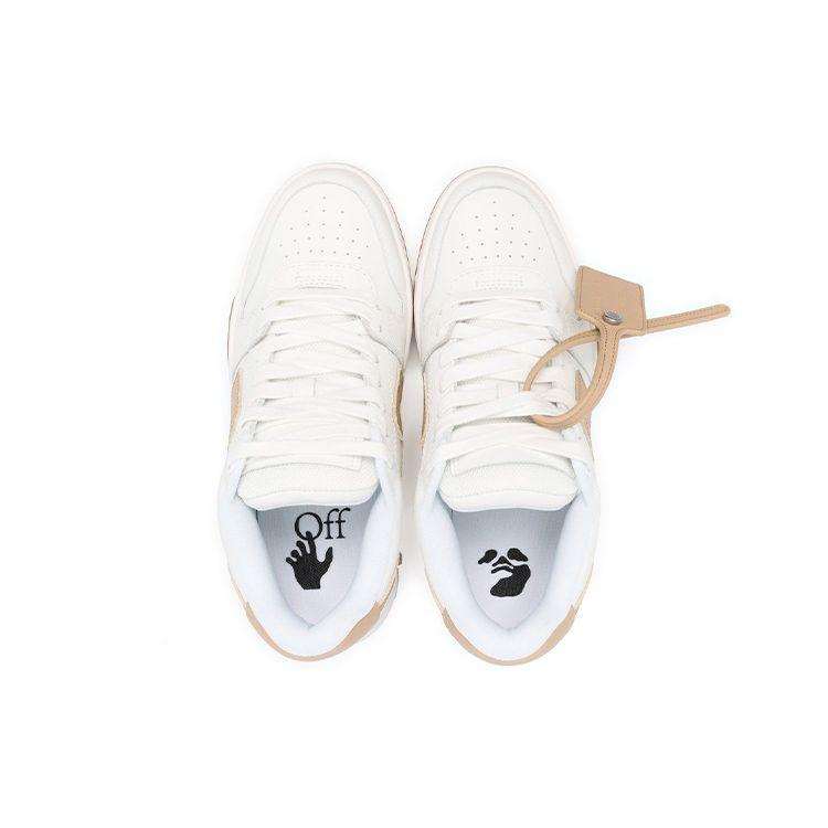 Off-White Out Of Office Телячья кожа Белый верблюд (Женский) Женские кроссовки OWIA259F22LEA0010162
