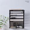 Metal Wall Mounted Magazines Newspaper Storage Rack For Home Office Books Newspapers Files Folder Desktop Tabletop Display Stand