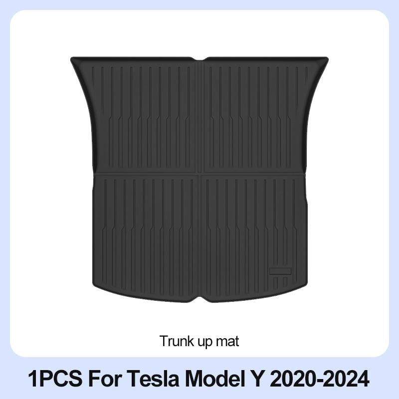 Для Tesla Model Y Коврики в салон 2024 2023 2022 2021 2020 Всесезонные вкладыши в салон Полный комплект Водонепроницаемые Нескользящие Защита интерьера