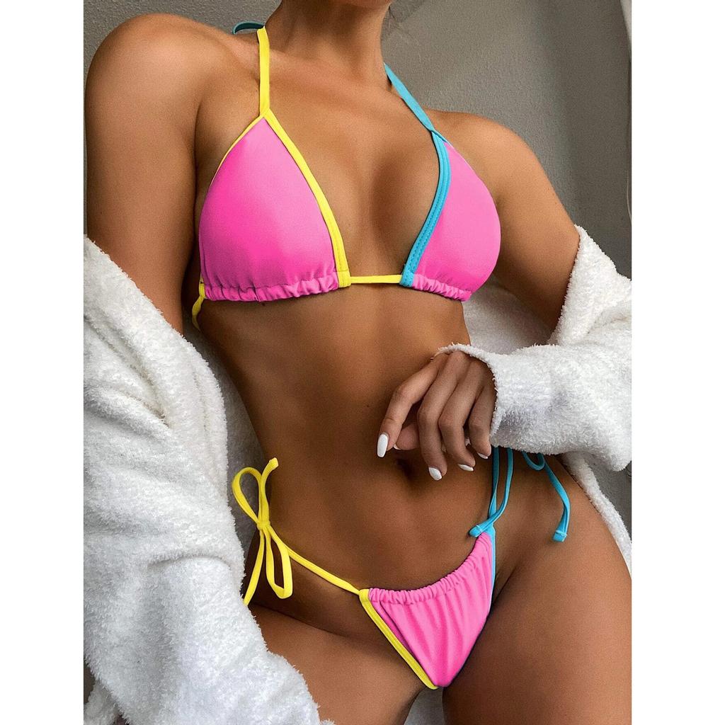 Женщины Bandeau Bandage Bikini Set Push-Up Бразильские купальники Пляжная одежда Купальник