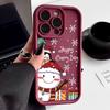 Чехол Merry Christmas Snowman Print для iPhone 16 Pro Max 15 14 13 Pro 12 11 XR XS 8 7 с рисунком пингвина, мягкий противоударный защитный бампер из ТПУ