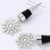 1pc Stainless Steel Red Wine Bottle Stopper, Snowflake Shaped Metal Bottle Stopper, Bar Accessory