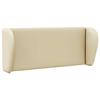 Headboard Wave Ear Cream 40 x 23 x 6 cm PVC