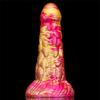 Feilong Mixed Color Liquid Silicone Big Penis Simulation Rear Court Anal Plug Dildo Adult Products