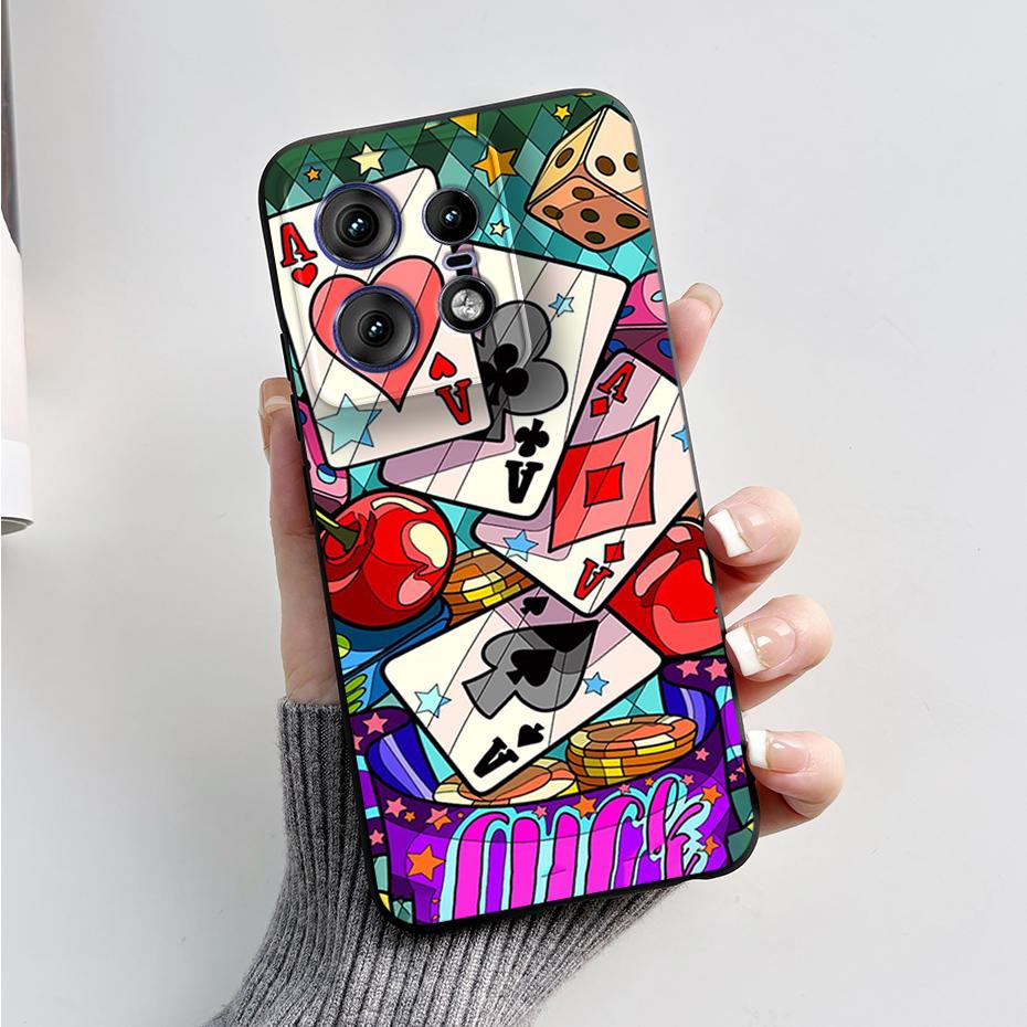 For Motorola Edge 50 Pro Ultra Fusion Case Stylish Pattern Soft Silicone Back Cover for Moto Edge 50 Pro Ultra Fusion Capa Funda