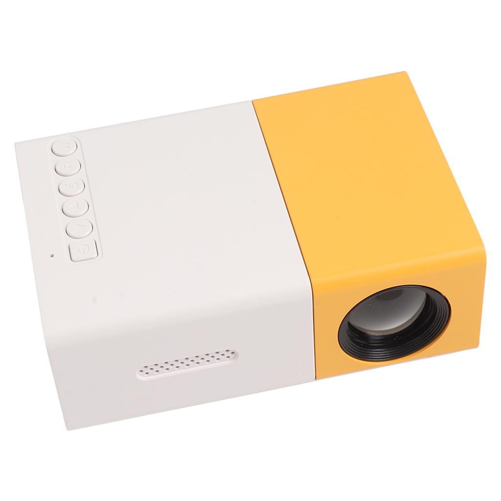 Мини-проектор Портативный мини-проектор с большим экраном 17–32 дюйма и разрешением 1920x1080 для дома