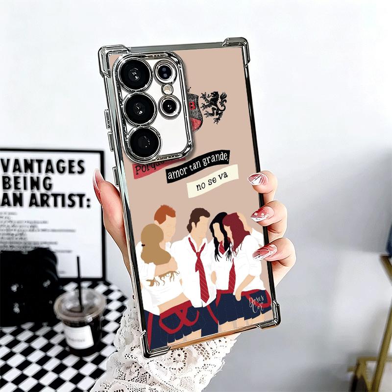 F-Fashion RBD R-Rebelde Чехол с покрытием для телефона для Samsung Galaxy S24 S25 FE S26 Edge S23 Ultra S22 S21 Plus S20 Противоударный Airbag C