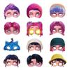 Девочки Мальчики Подарки на Хэллоуин 12 шт. K-pop Охотники на Демонов Маска День Рождения Косплей Вечеринка Фотосессия Реквизит Украшения