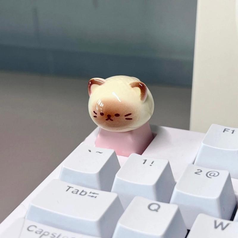 3D механические клавиатуры Креативные клавиатуры в форме мультяшного кролика для геймеров Колпачки для клавиш для офисного снятия стресса