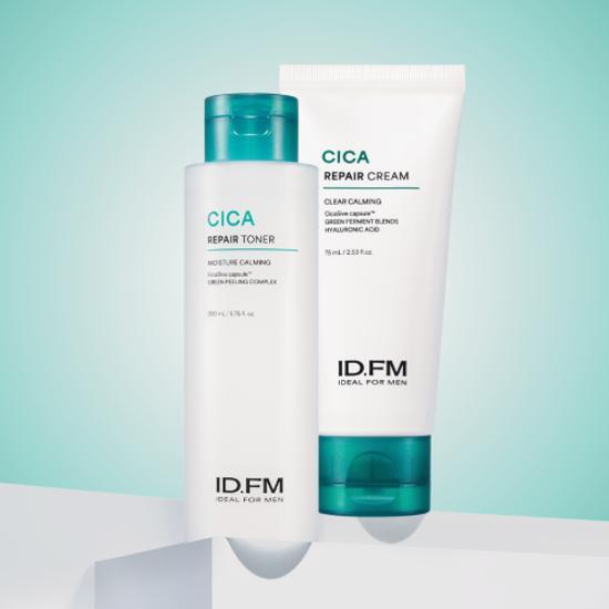 Ideal for Men Cica Trace Toner Cream 2-piece set (30mL cream included)