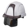 TOYO Helmet Venti Plus with Shield Surface White NO.391F-S-S