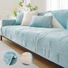 Soft Plush Sofa Mat Cover Non-Slip Couch Cover for Living Room Chaise Lounge Sofa Slipcovers Universal L Shape Corner Sofa Towel