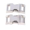 4pcs Glossy Finish Quick Release Clip Zinc Alloy Belt Buckle Metal Buckle  For DIY Craft