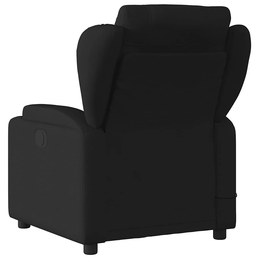 Massage Relax Chair Black Fabric
