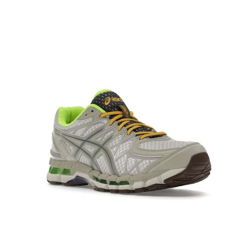 Bodega X ASICS Gel Kayano 20 Small Wins Add Up Unisex Sneakers Cream Silver-Green Eucalyptus 1203A621-201