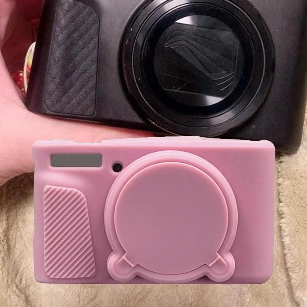 Silicone Camera Case Bag for SX740 SX730 with Removable Lens Cover Easy to Hold and Carry