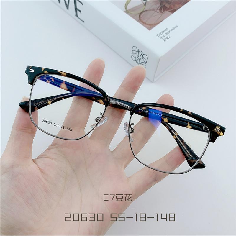 Anti Radiation Reading Eye Glasses For Women Men Replaceable Lens Half Frame Square Anti Blue Ray Fashion Eyeglasses Tr Business