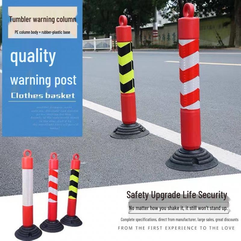 80cm Reflective Rubber-Plastic Anti-collision Road Post Guardrail