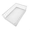 Metal Wire Basket Organizer Desktop Decor Stackable Net Grid Storage Tray for Office